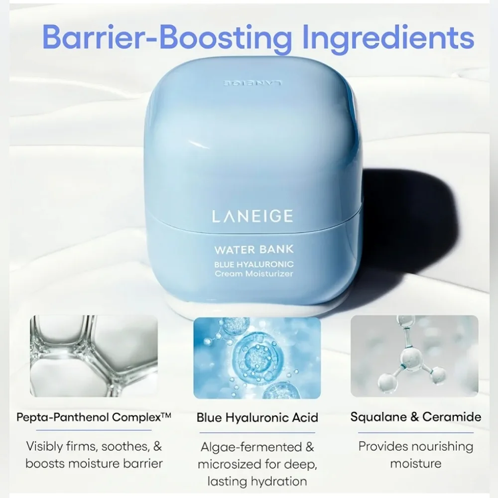 Laneige Water Bank Blue Hyaluronic Cream Moisturizer Duo
